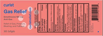 Gas Relief (Simethicone 180 mg Drug Facts)